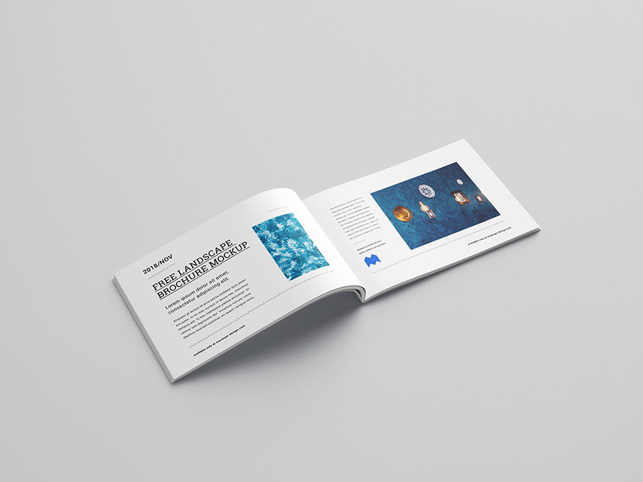 Free simple brochure mockup template