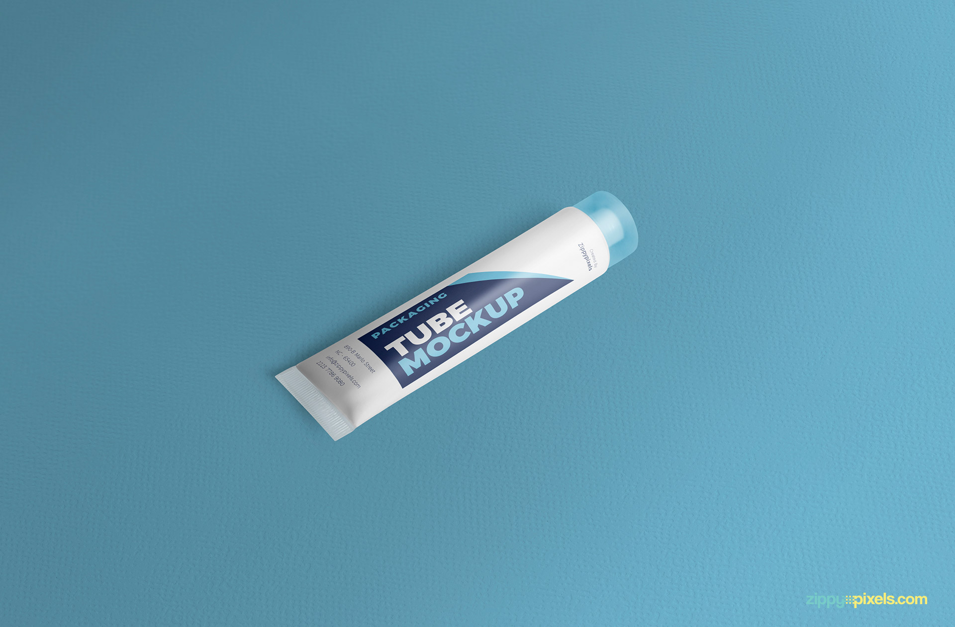 Free toothpaste tube mockup