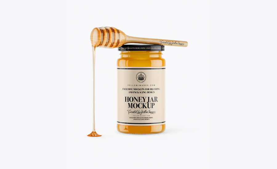 20 Super Realistic Honey Jar Mockup Templates Decolore Net