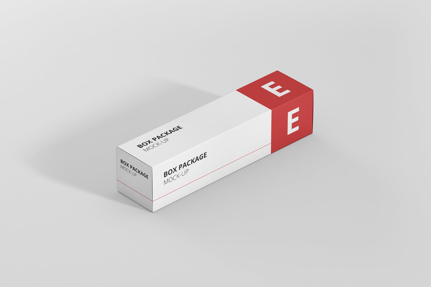 Rectangle box for toothpaste mockup