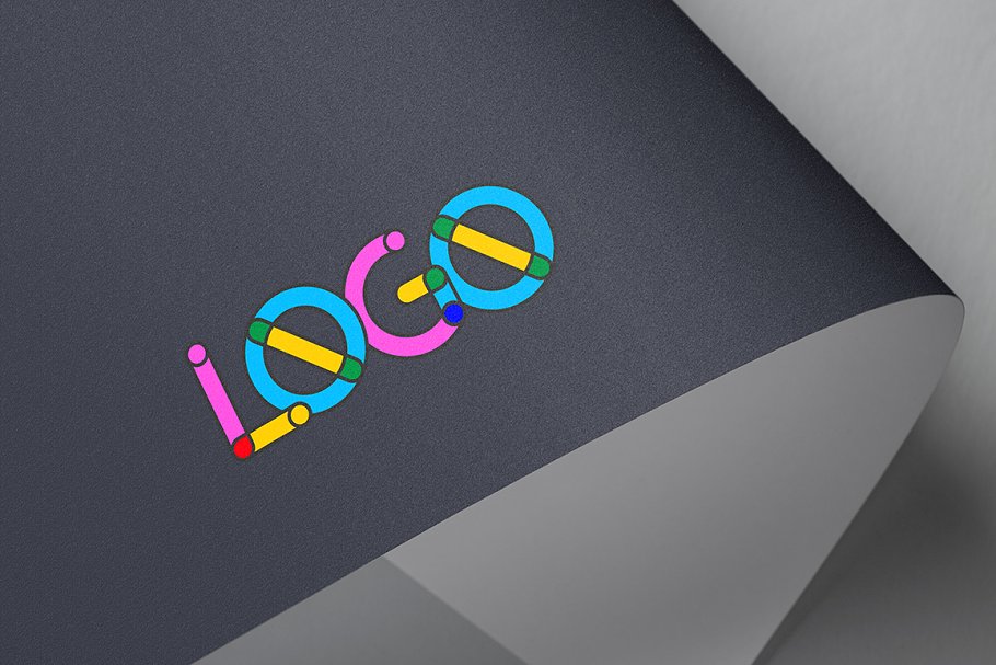 Colored logo mockups