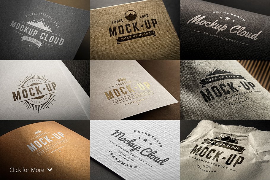 A set of some great logo mockups