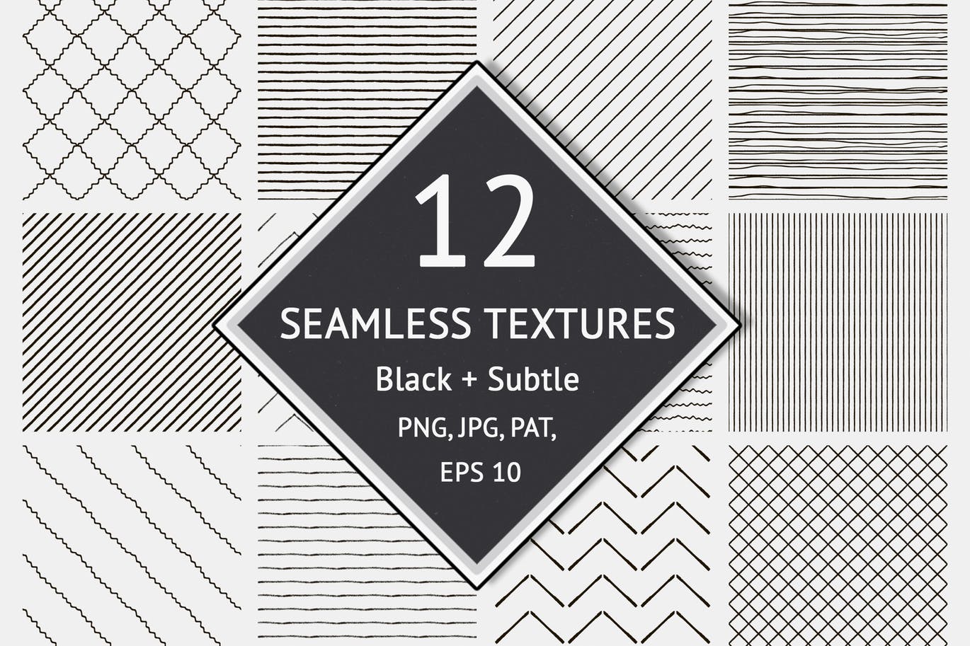 Subtle black patten textures