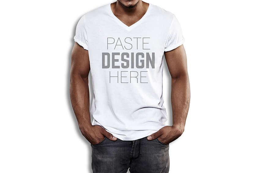 Download 25 Stylish V Neck T Shirt Psd Mockup Templates Decolore Net