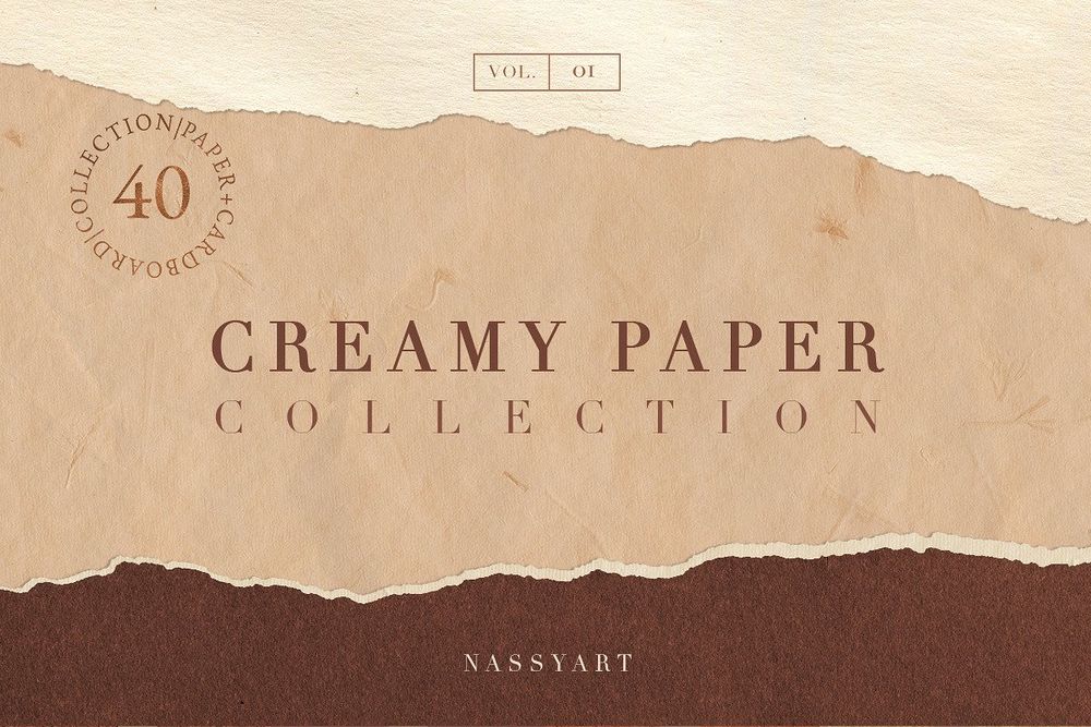 A creamy paper collection