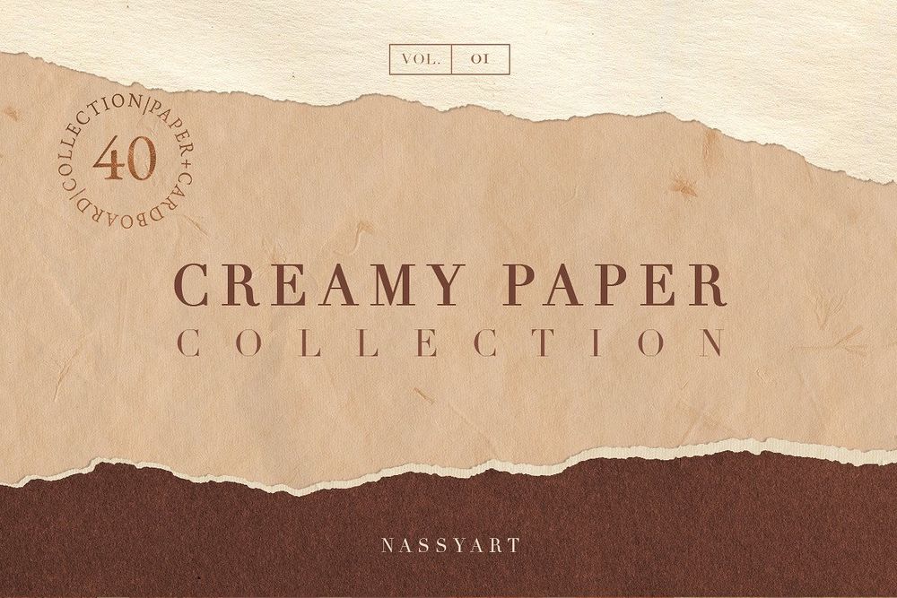 A creamy paper collection