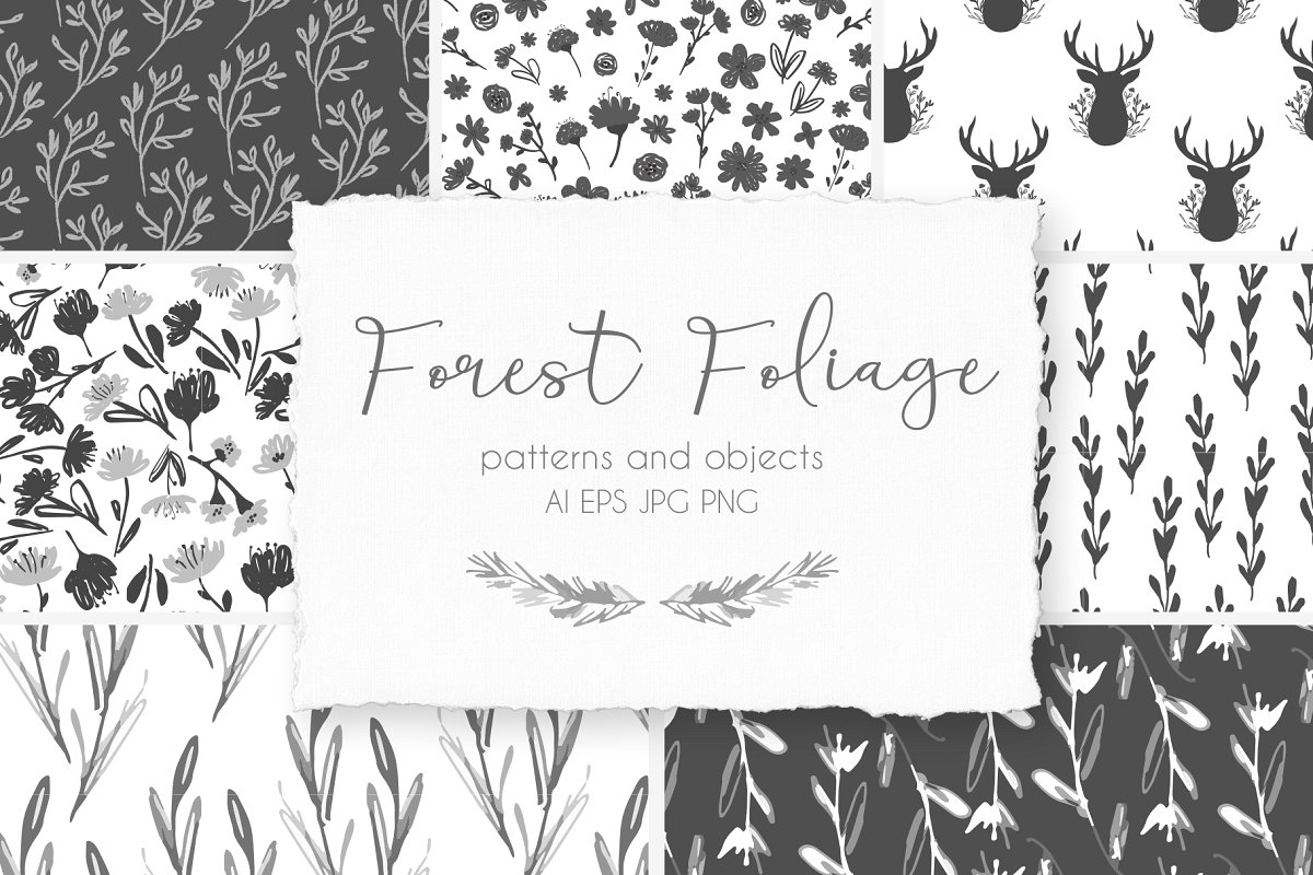 Forest foliage patterns