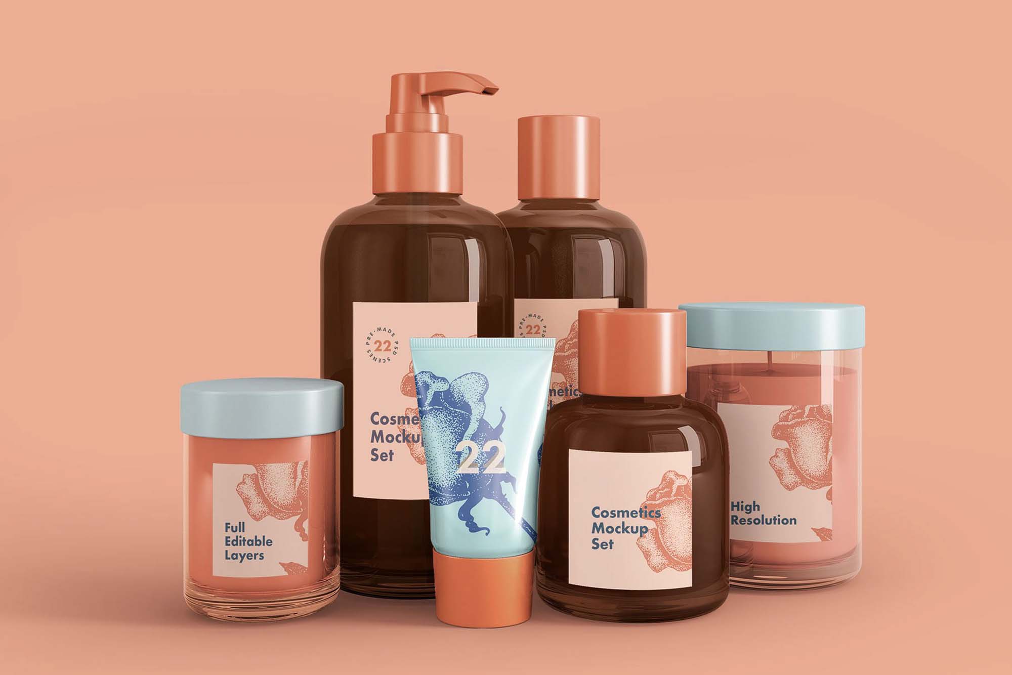 Cosmetics Mockup Psd