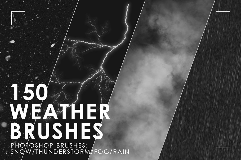 A huge set of weather brushes for photoshop
