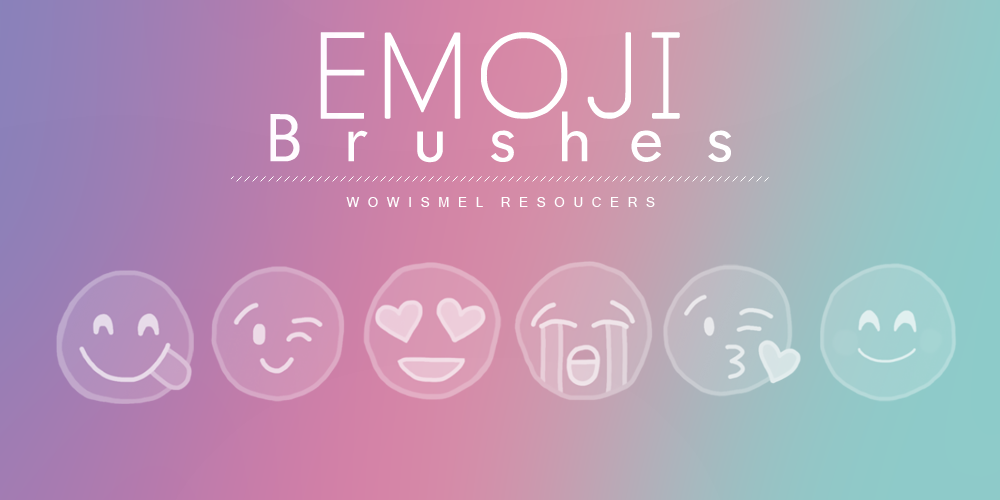 A free set of emoji brushes for photoshop
