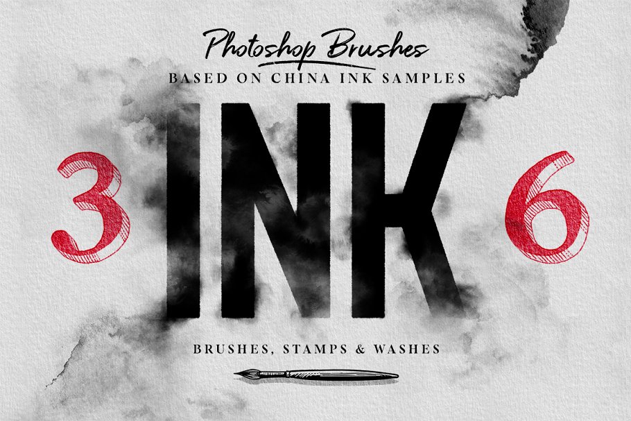 Ink brushes for photoshop