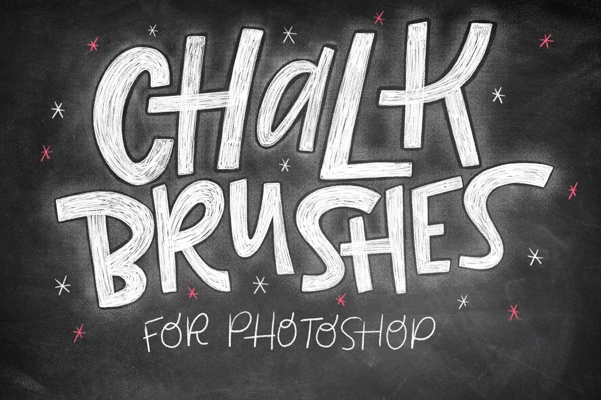 A chalk brushes photoshop brushes