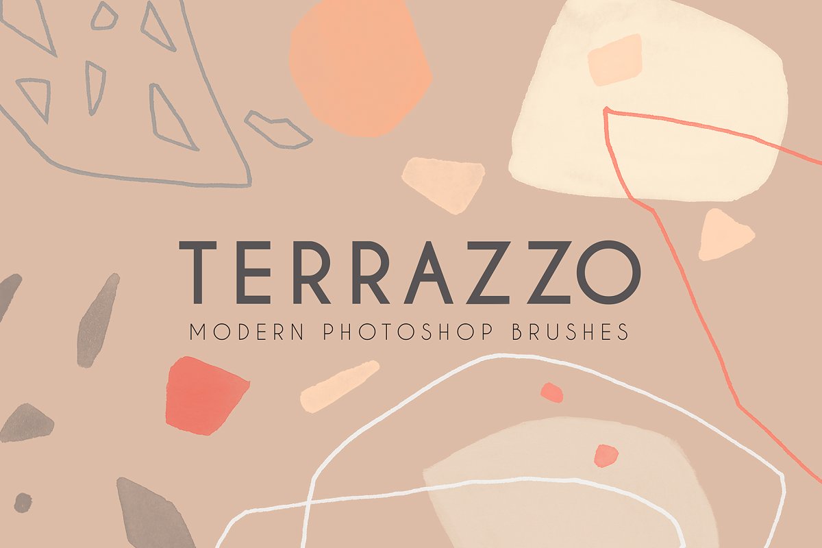 A modern terrazzo photoshop brushes for photoshop