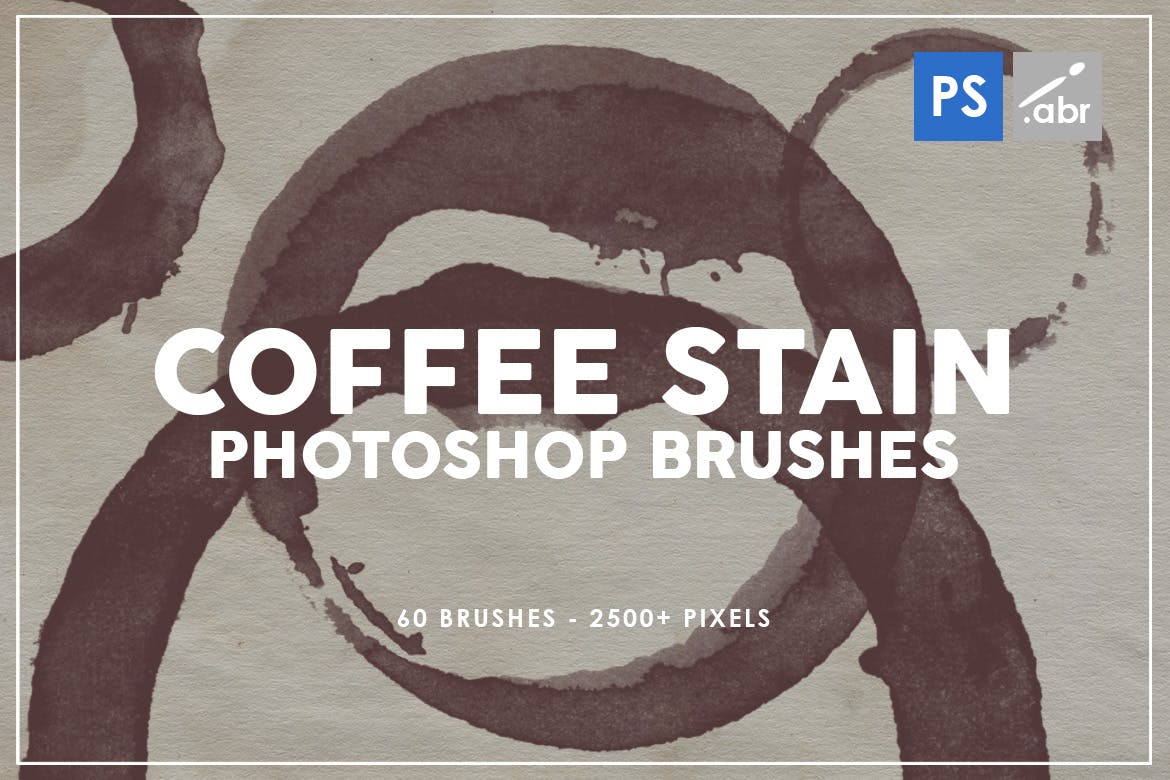 A coffee stain brushes for photoshop