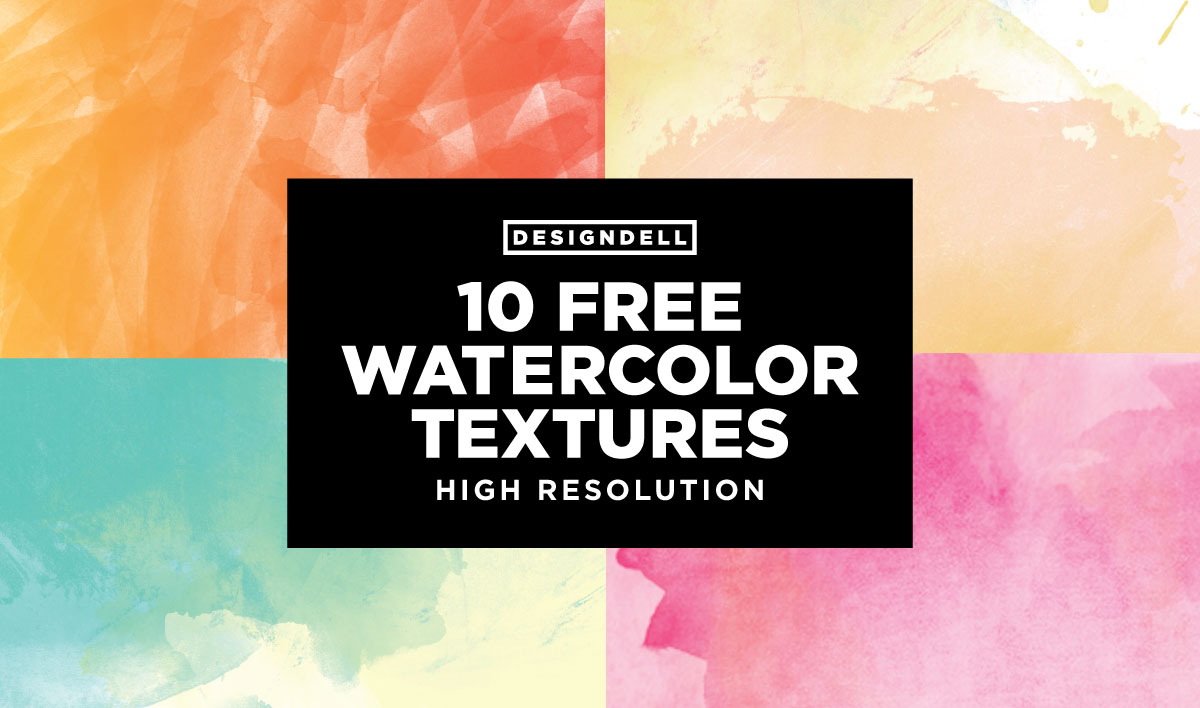 A set of free watercolor textures