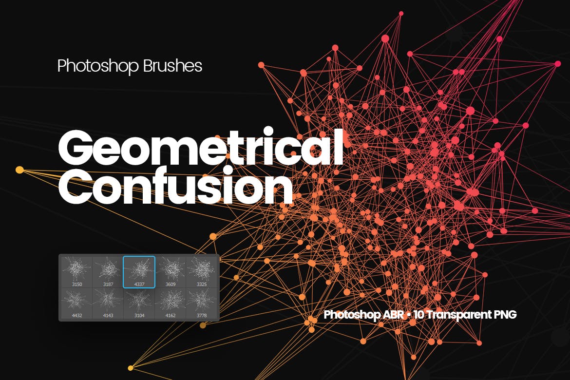 A photoshop brushes for geometrical confusion
