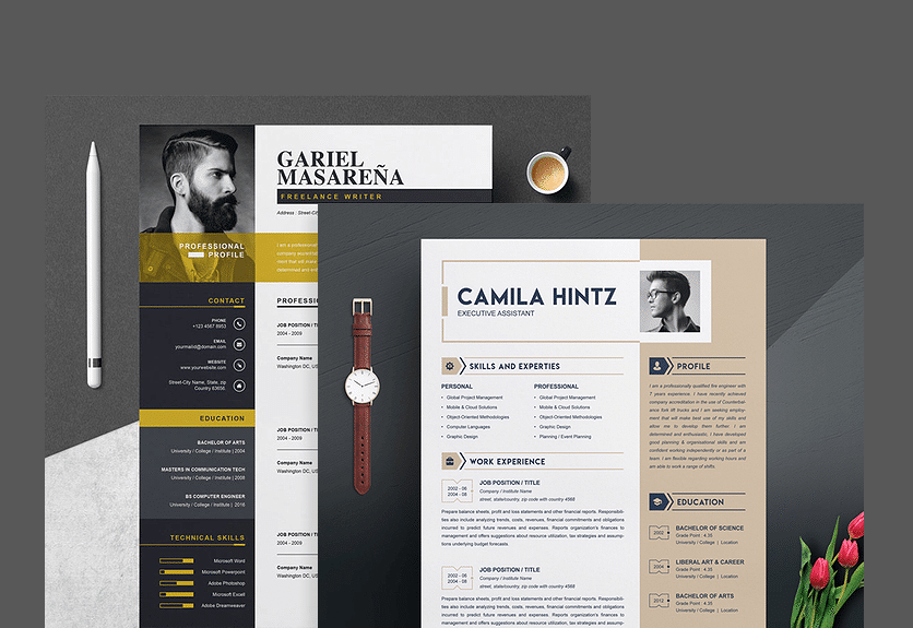 resume templates free download psd