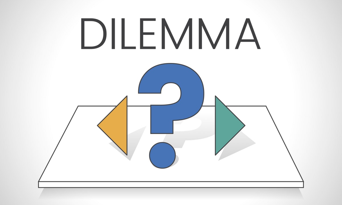 A dilemma image