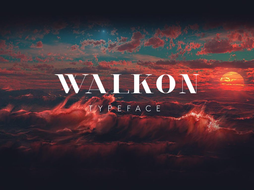Walkon free logo font