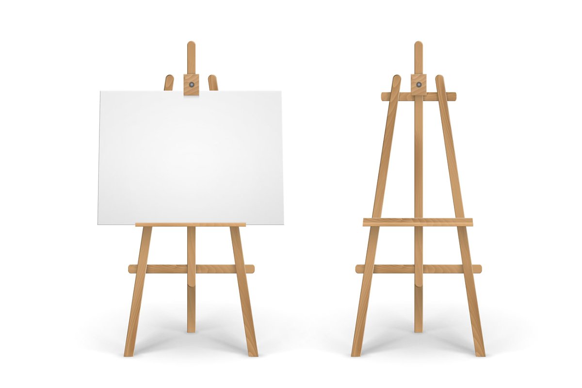 Download Free 20 Easel Mockup Templates Artistic Way To Show Your Artwork Decolore Net PSD Mockup Template