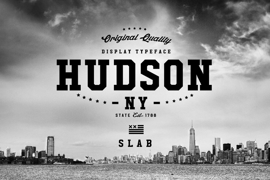 A slab serif display typeface