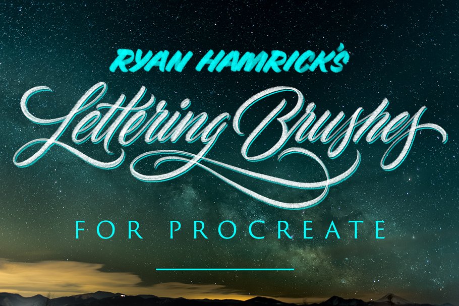 Awesome lettering brushes for procreate