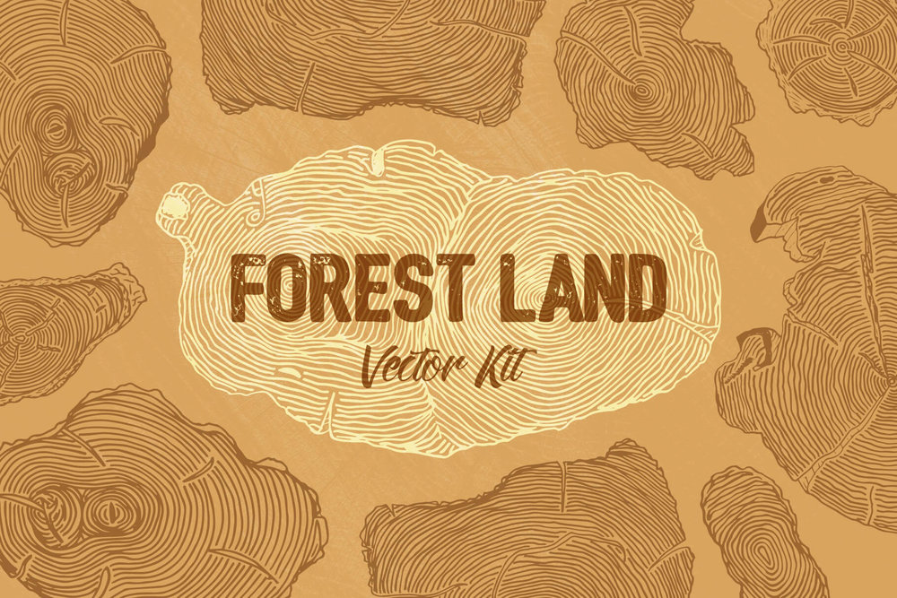 Forest land free vector wood textures
