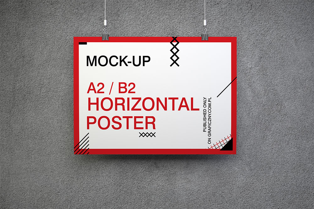 Download 25 Elegant Horizontal Poster Mockups For Outstanding Presentation Decolore Net