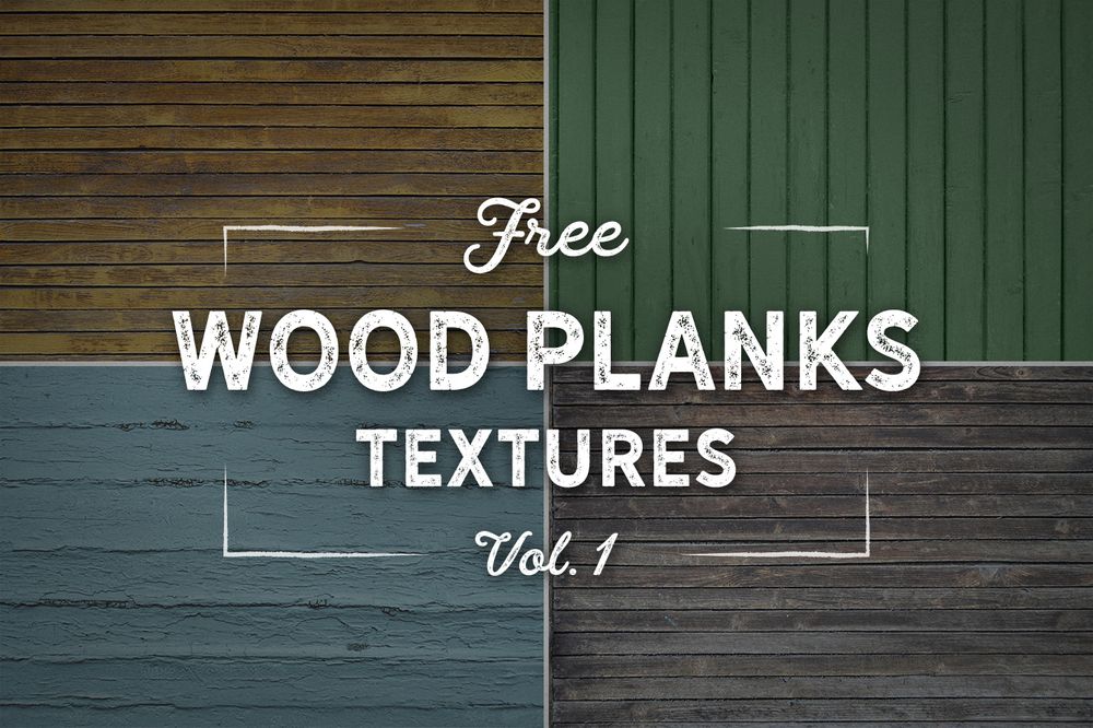 Free wood planks textures set