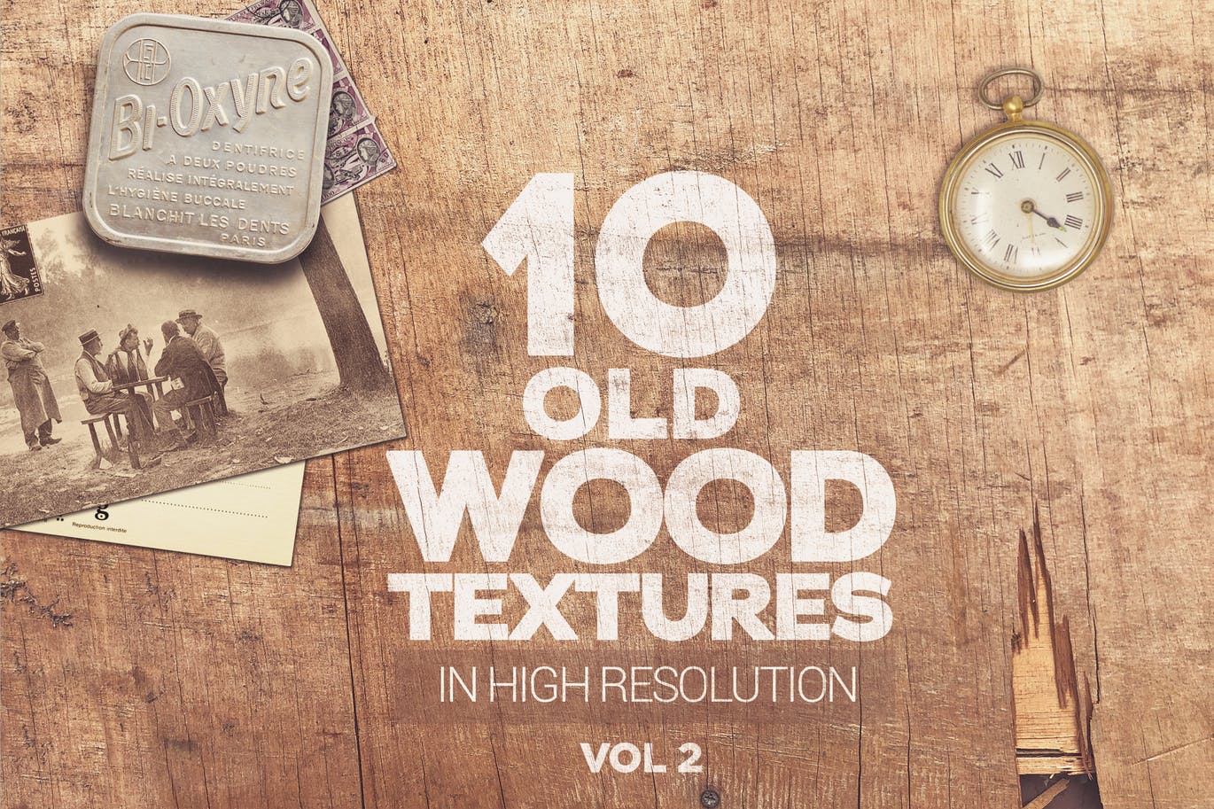 Ten realistic old style wood textures