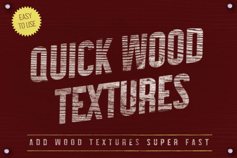 Easy to use wood texture pack