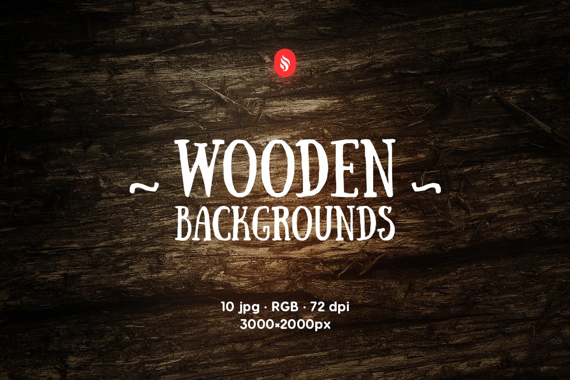 A set of different wooden backgrounds