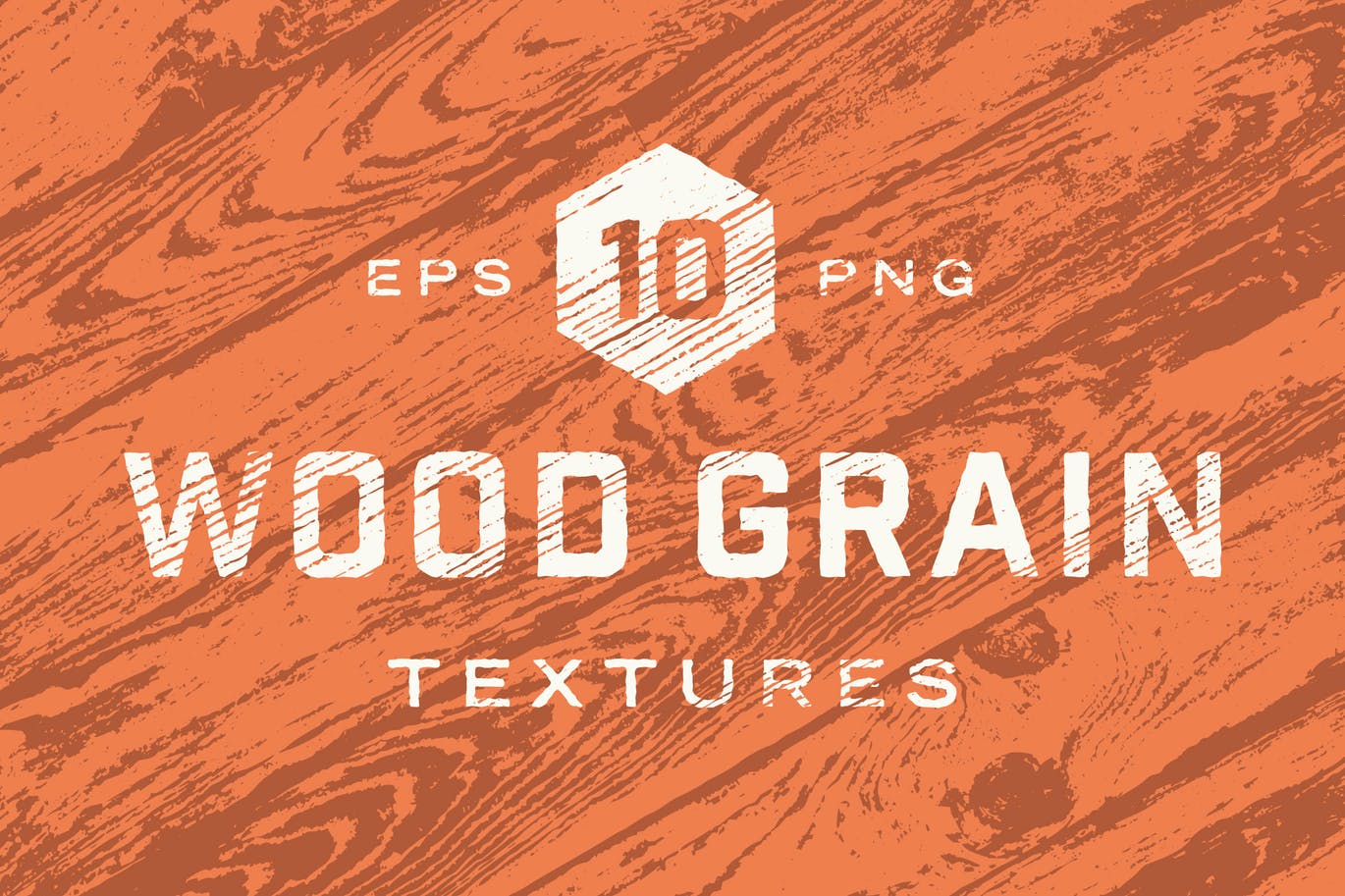 Ten wood grin texture set