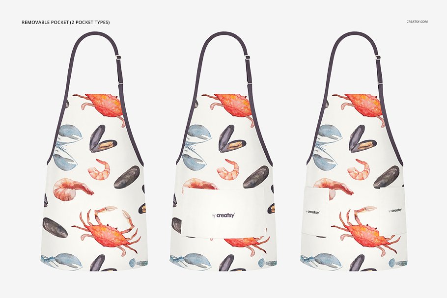 Many types apron mockups