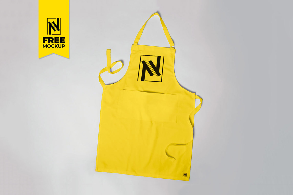 Free photoshop apron mockup