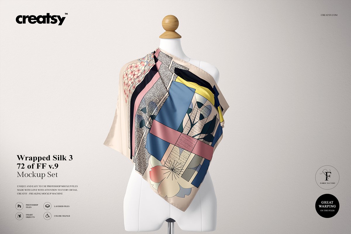 30+ Amazing Scarf Editable PSD Mockup Templates | Decolore.Net