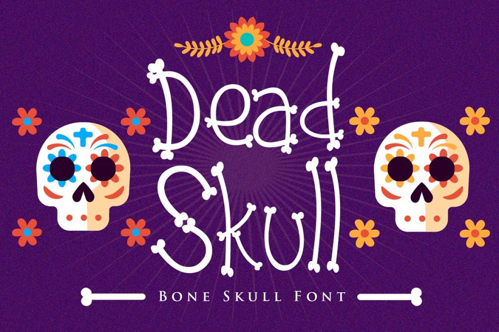 Bone skull font