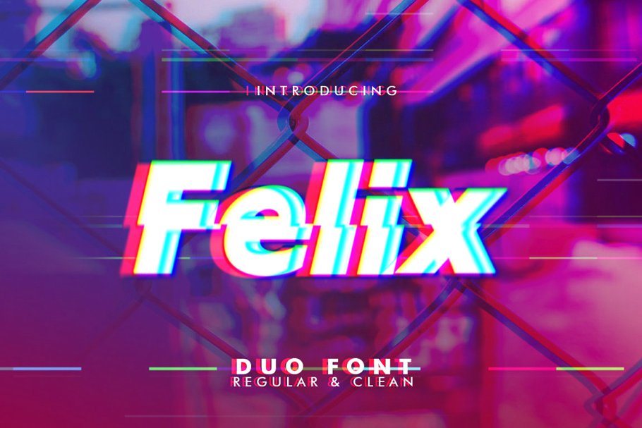 A glitch duo font