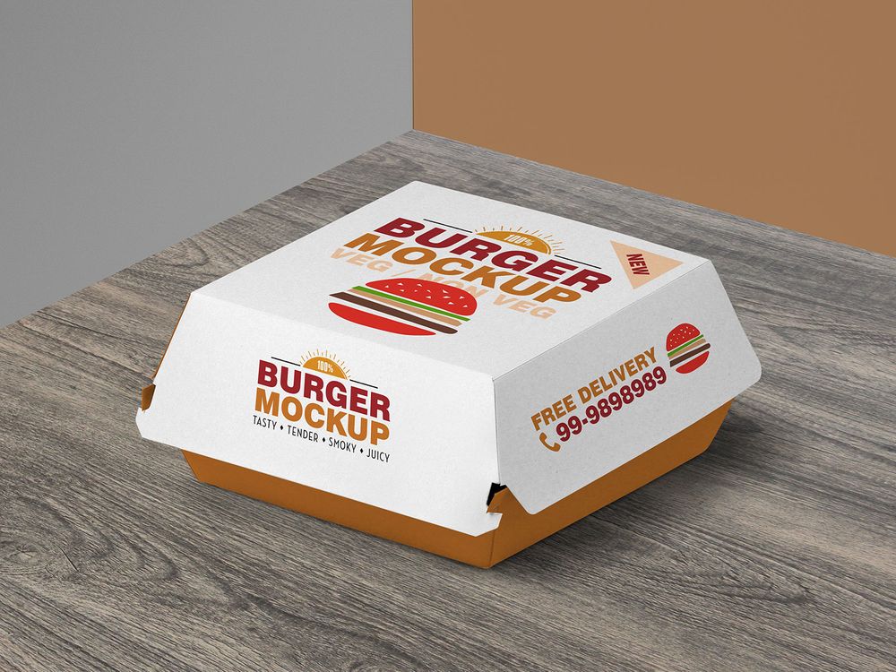 Download 15 Burger Box Packaging Psd Mockup Templates Decolore Net