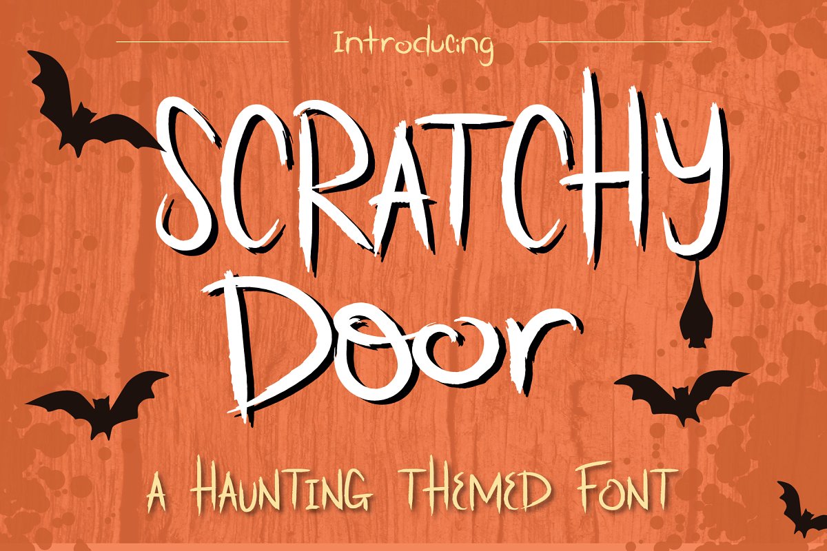 A hunting themes font