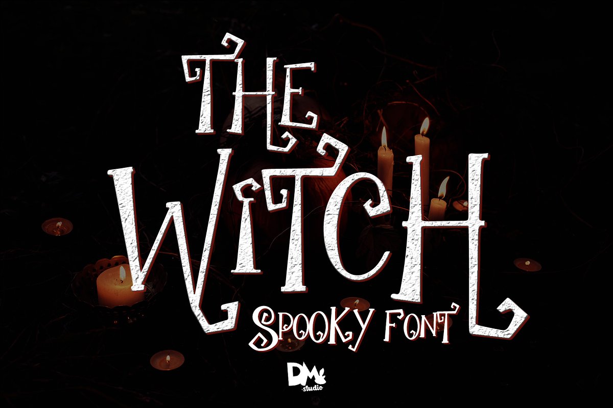 The Witch a spooky font