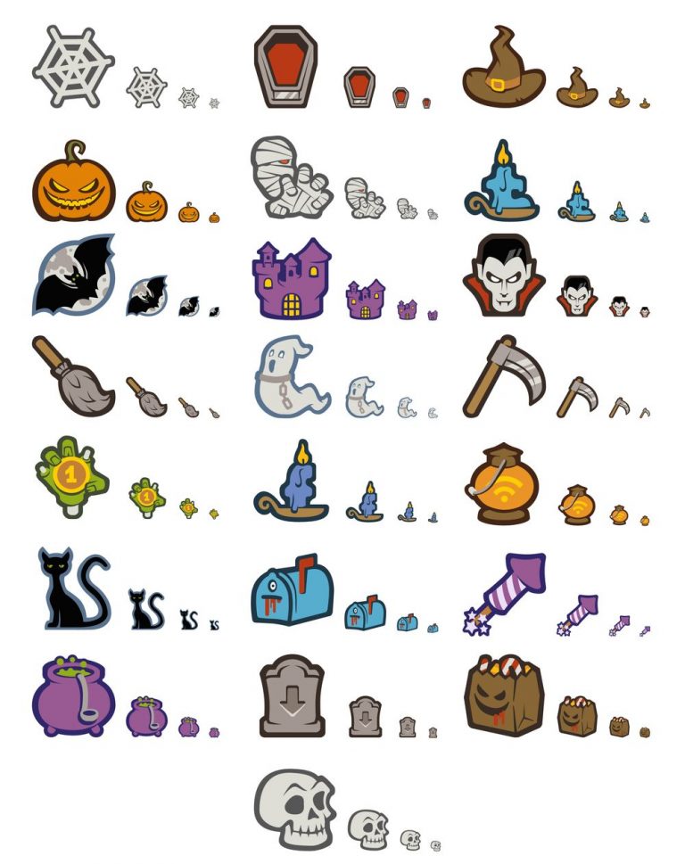 35+ Playful Halloween Icons for a Grisly Design Project