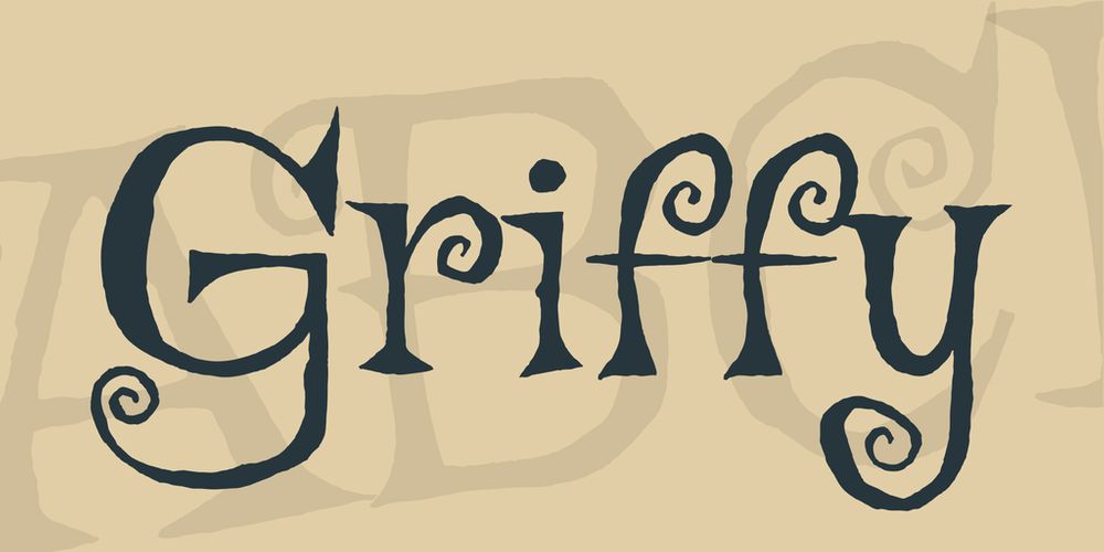 Grifty free font for halloween theme