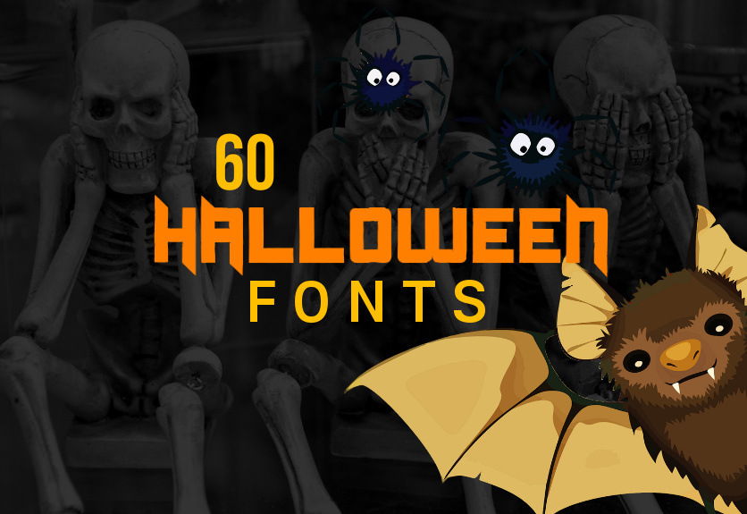 A collection of Halloween fonts