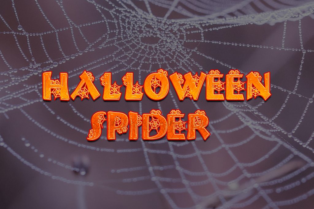 Halloween spider free font