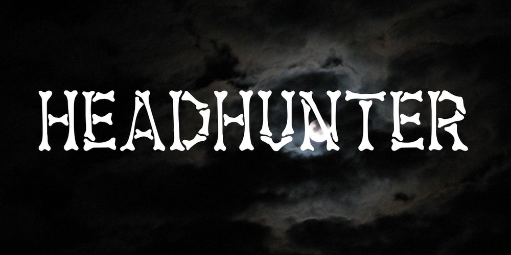 A hunted bone free typeface