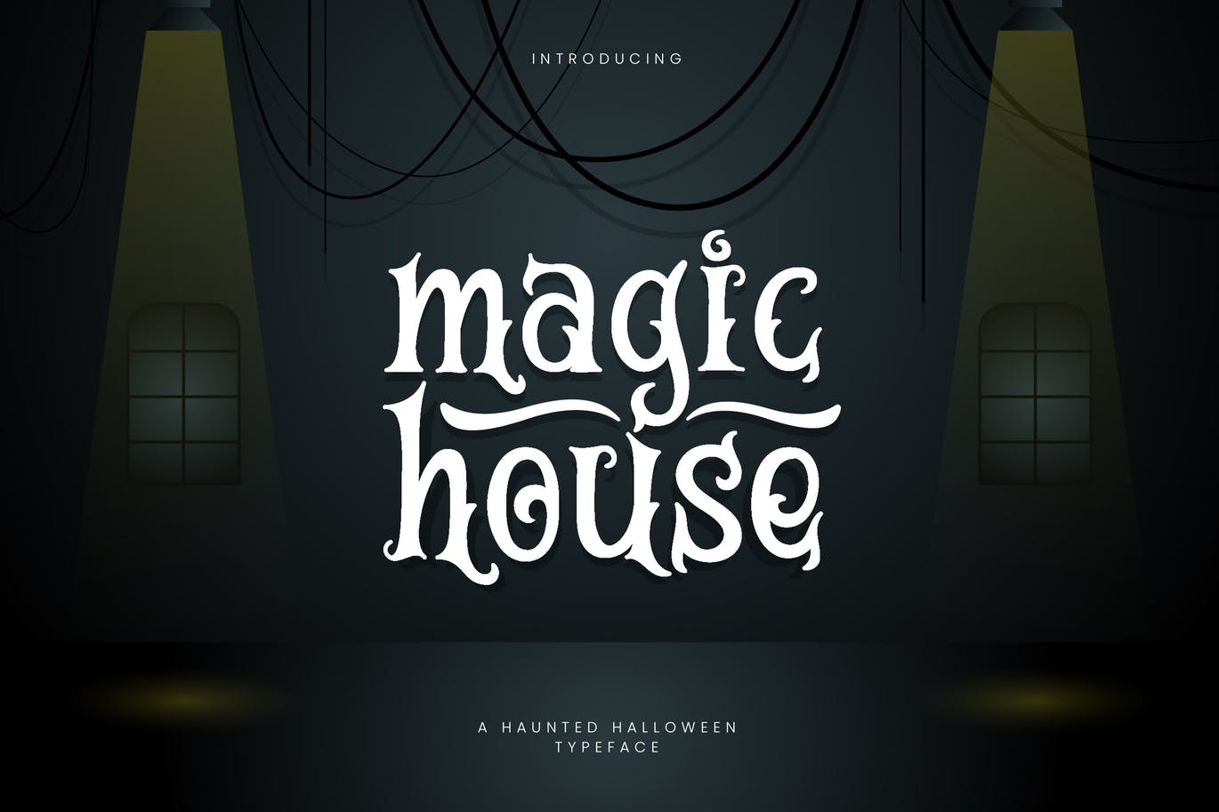 Magic House a hunted halloween typeface