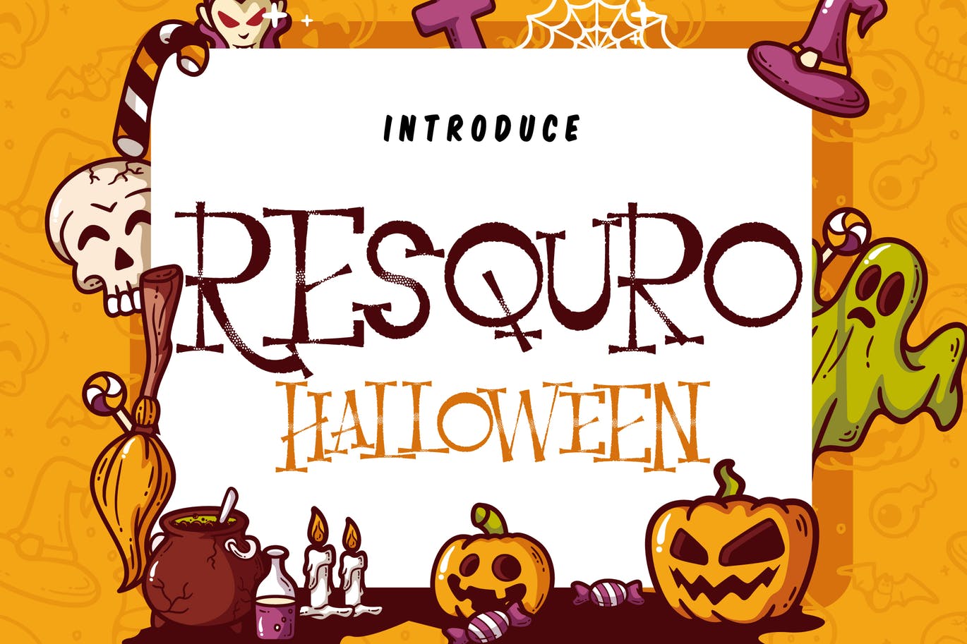 A decorative font for halloween