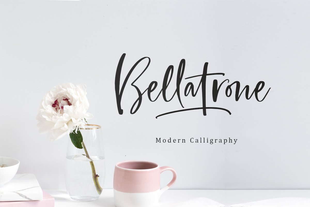 A modern calligraphy font