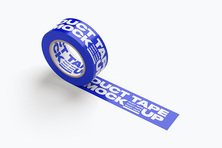 Blue duct tape mockup